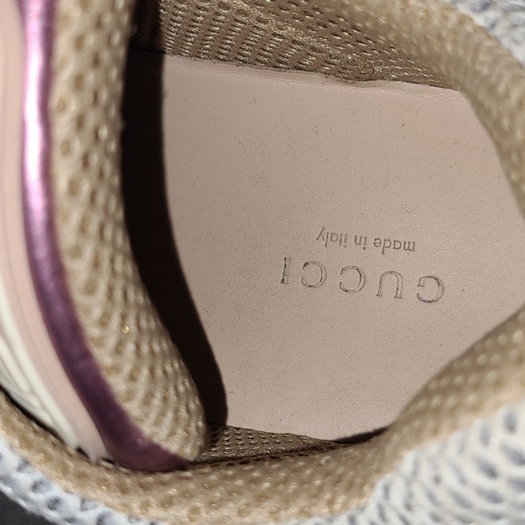 GUCCI  FLASHTREK METALLIC LIMITED EDITION PINK WOMENS SHOE'S - Picture 5 of 7